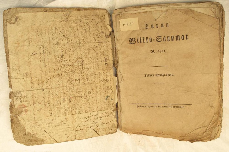 Turun Wiikko-Sanomat w. 1821, toinen wuosikerta.
