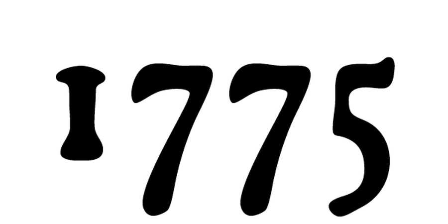 Vuosiluku 1775.